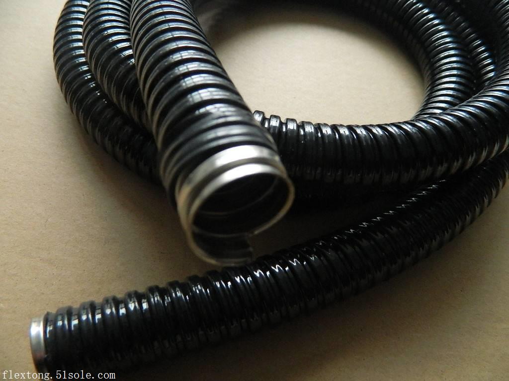 黑色单勾包塑金属软管