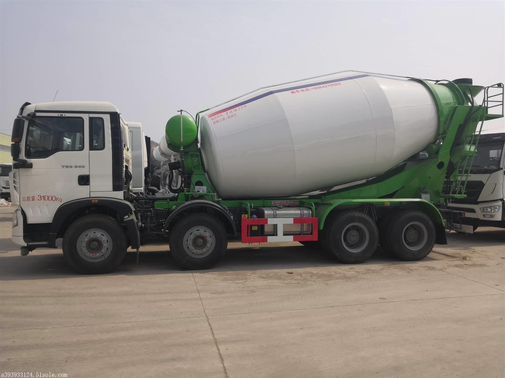 东风后8轮搅拌车价格 程力12方水泥搅拌车 湖北随州罐车厂直销