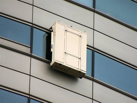 高楼轨道式幕墙清洗机器人