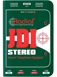 Radial JDI Stereo 被动式DI盒 无源立体声键盘 ID盒 吉他DI盒