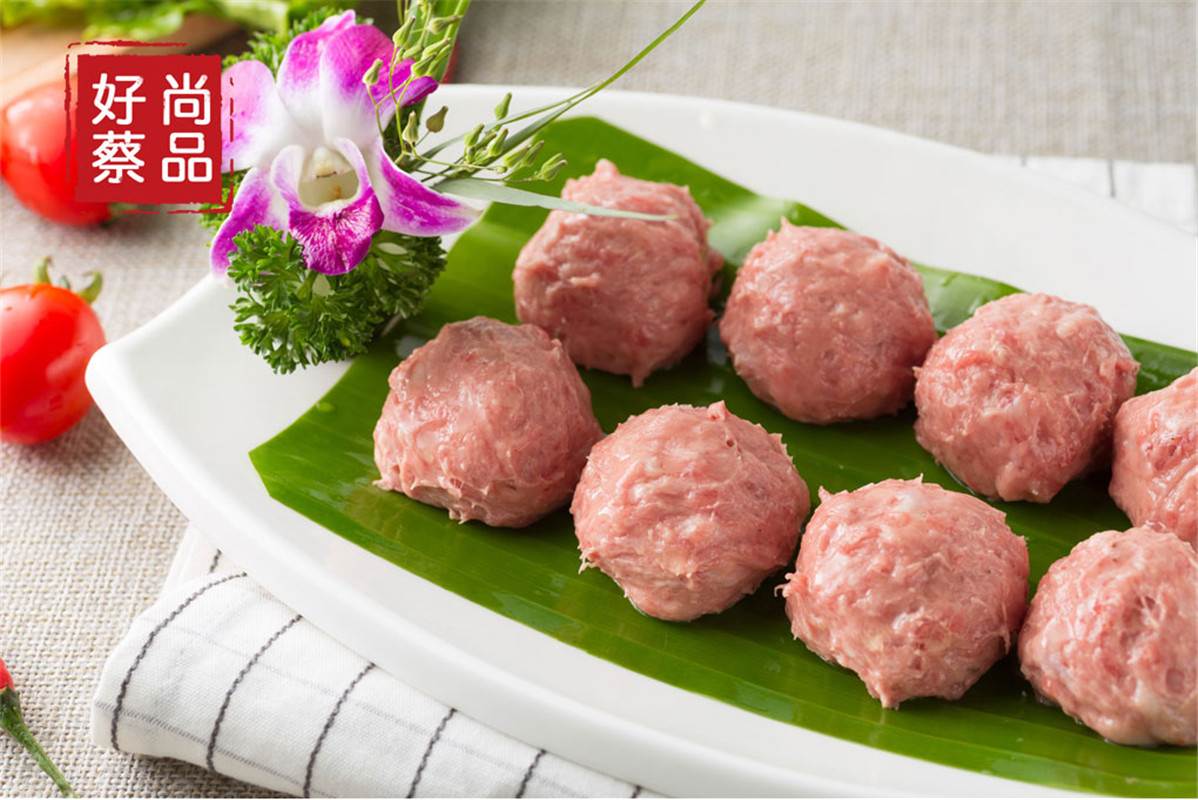 尚好菜 猪肉滑 猪前腿肉 2.5kg*4包 供应餐饮行业 多种用途