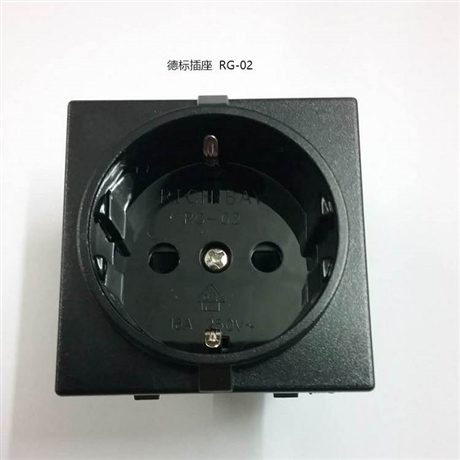 生产供应德式插座RG-02电器AC电源输出16A电器插座