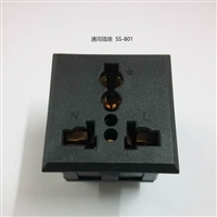 厂家供应万用插座SS-801电器AC电源输出万用IEC电源插座