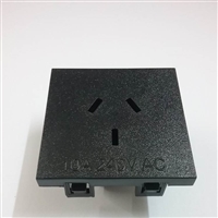 生产供应澳式插座RA-02电器AC电源输出黑色方形澳规插座