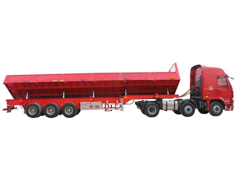 锣响挂车 lxc9400z侧翻自卸车半挂车