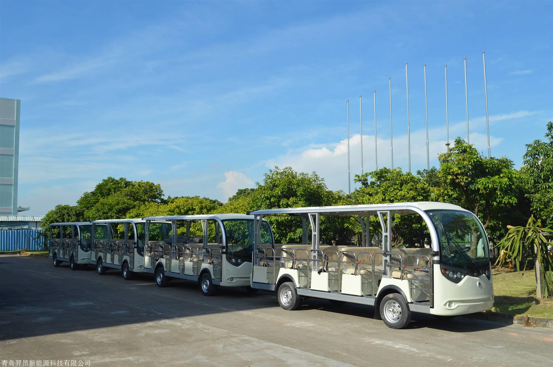 山东14座景区旅游电动观光车 电瓶游览观光车