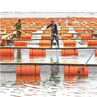 水上塑料网箱养鱼浮筒价格