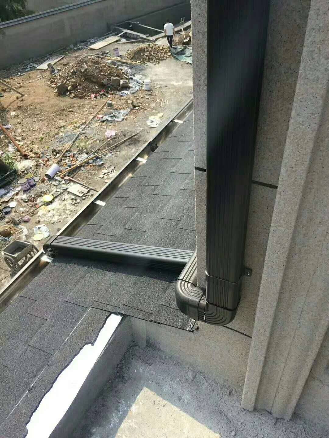 石家庄室外铝合金方形落水管大气