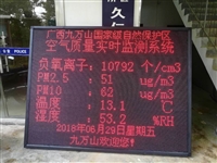 景区负氧离子监测系统 LED显示屏实时显示