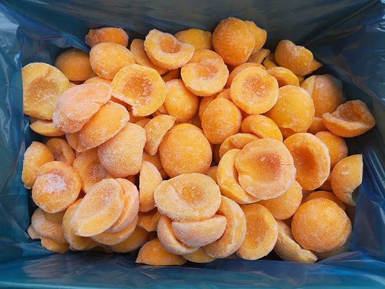 显现山东冷冻黄桃10kg整箱散装批量出售