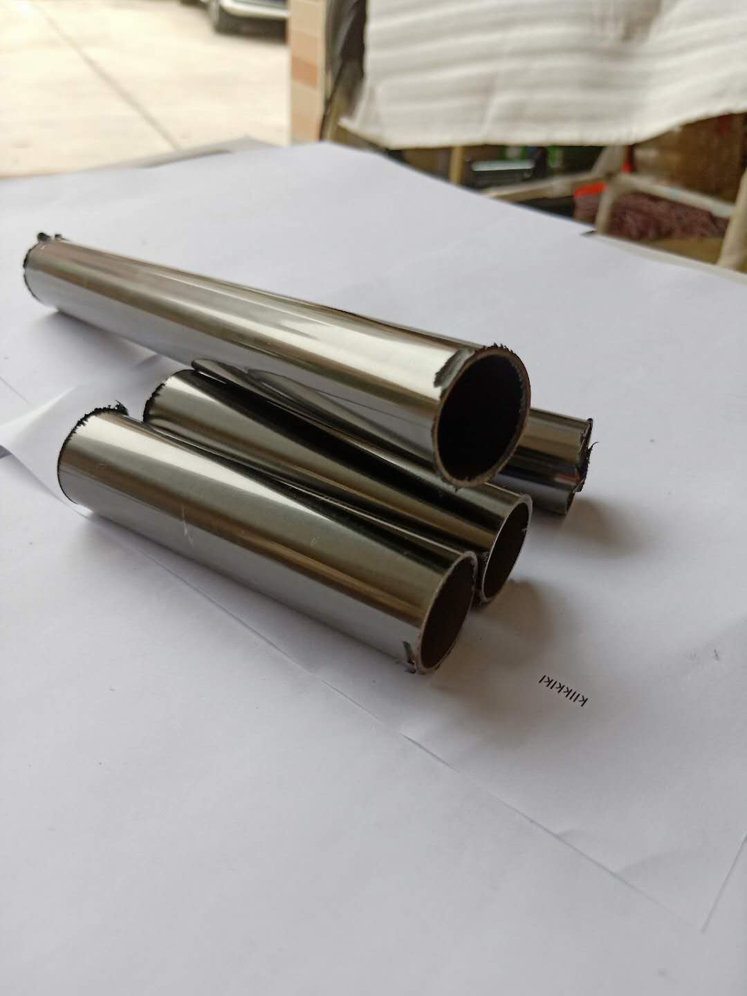 304不锈钢彩色管拉丝黑钛金