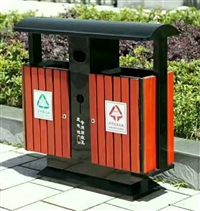 庆阳户外环保垃圾桶 不锈钢垃圾桶 钢木垃圾桶