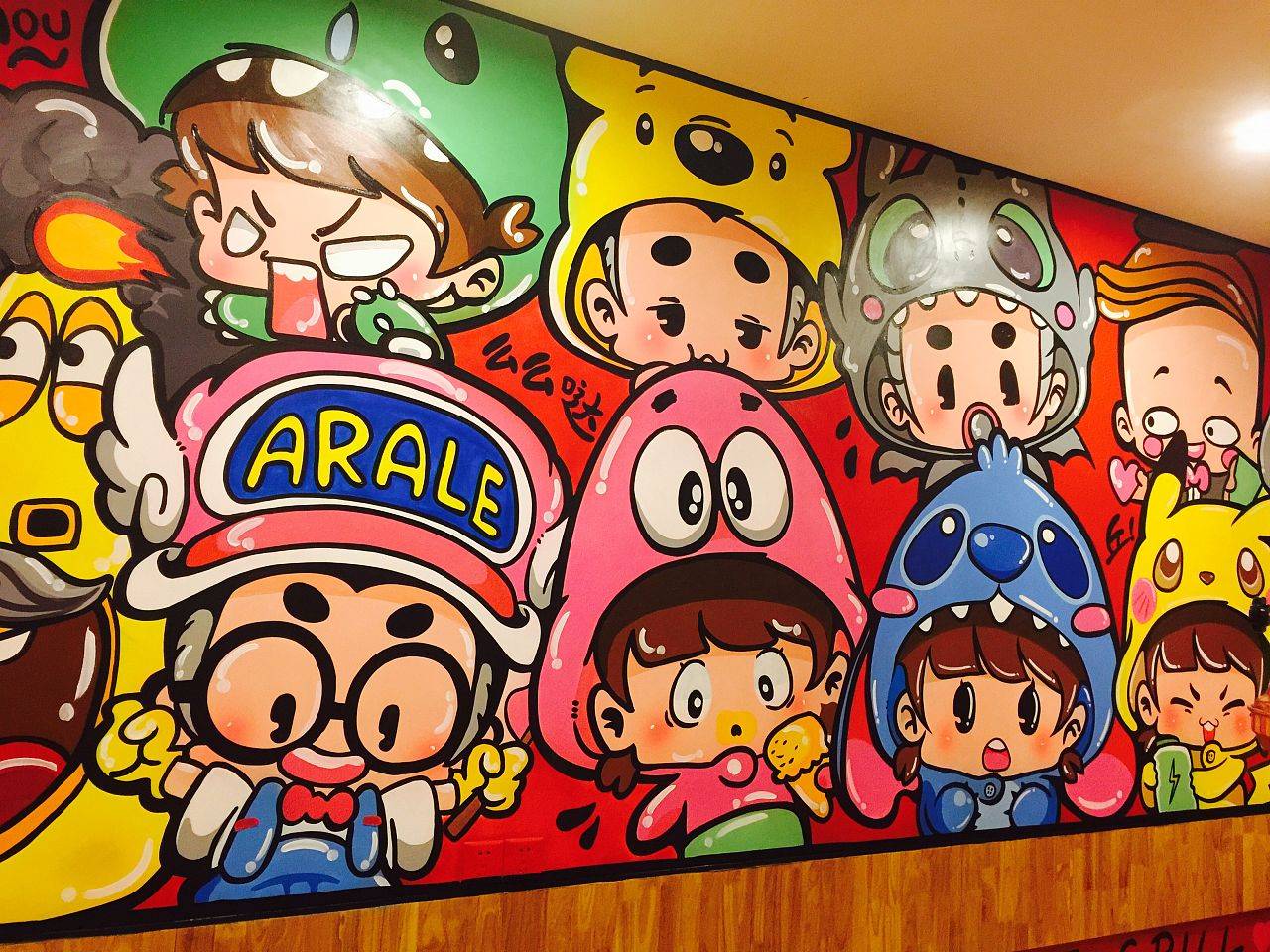 梦想天空专注成都手绘墙画办公楼墙绘酒店墙绘