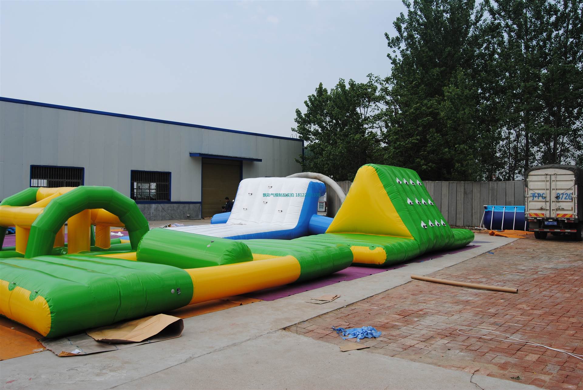 海口大型水上闯关充气气模出租