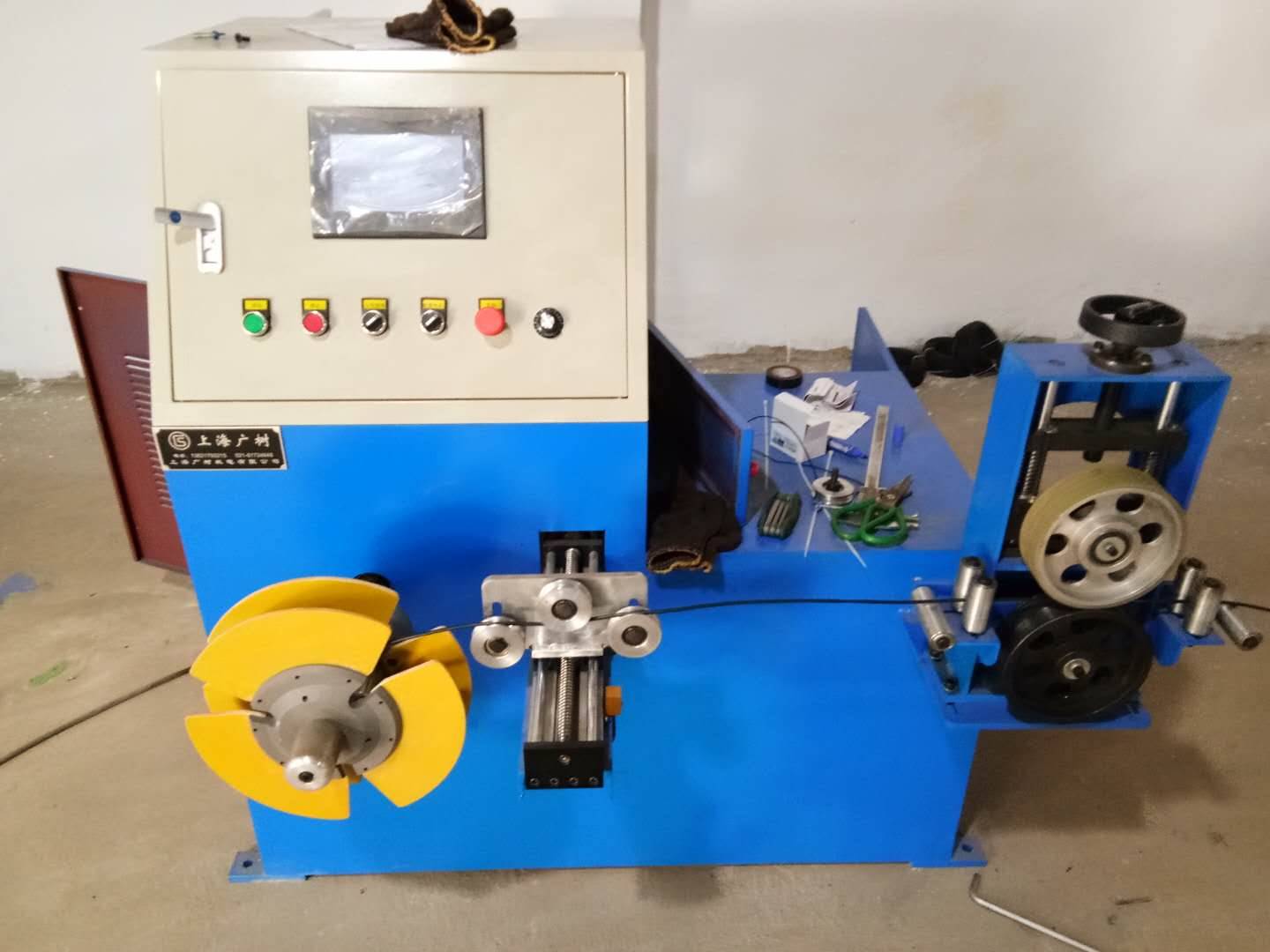 电线自动成圈机 电动收线机 电缆线收卷机空心卷