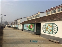 温江成都新农村墙画车棚生产厂家墙绘 生命力如此顽强