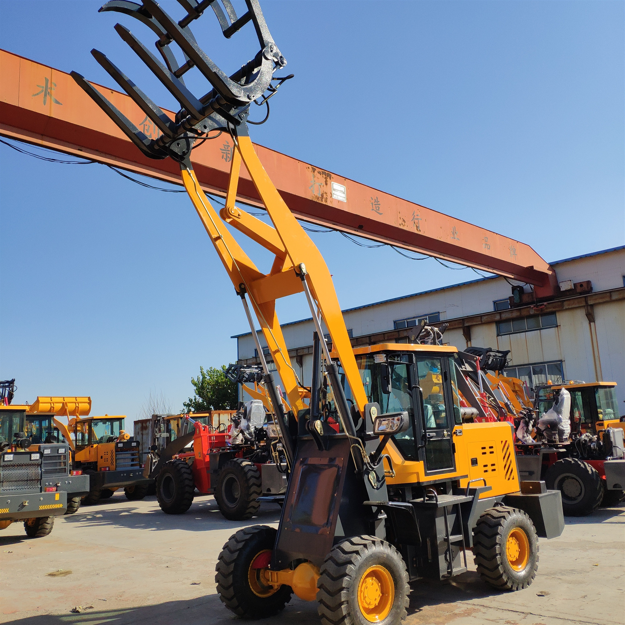 装载机改装,加工定制抓木机,抓铁机