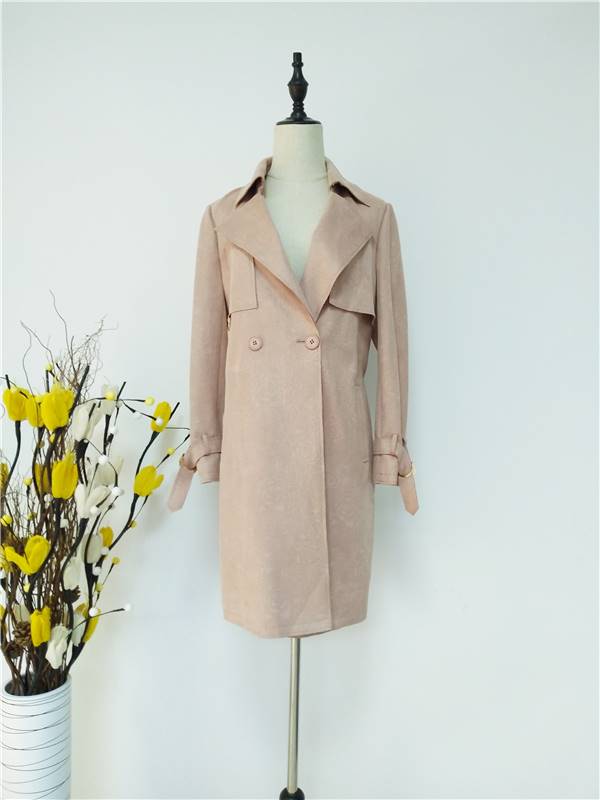 19春装娅格国际大码女装风衣外套