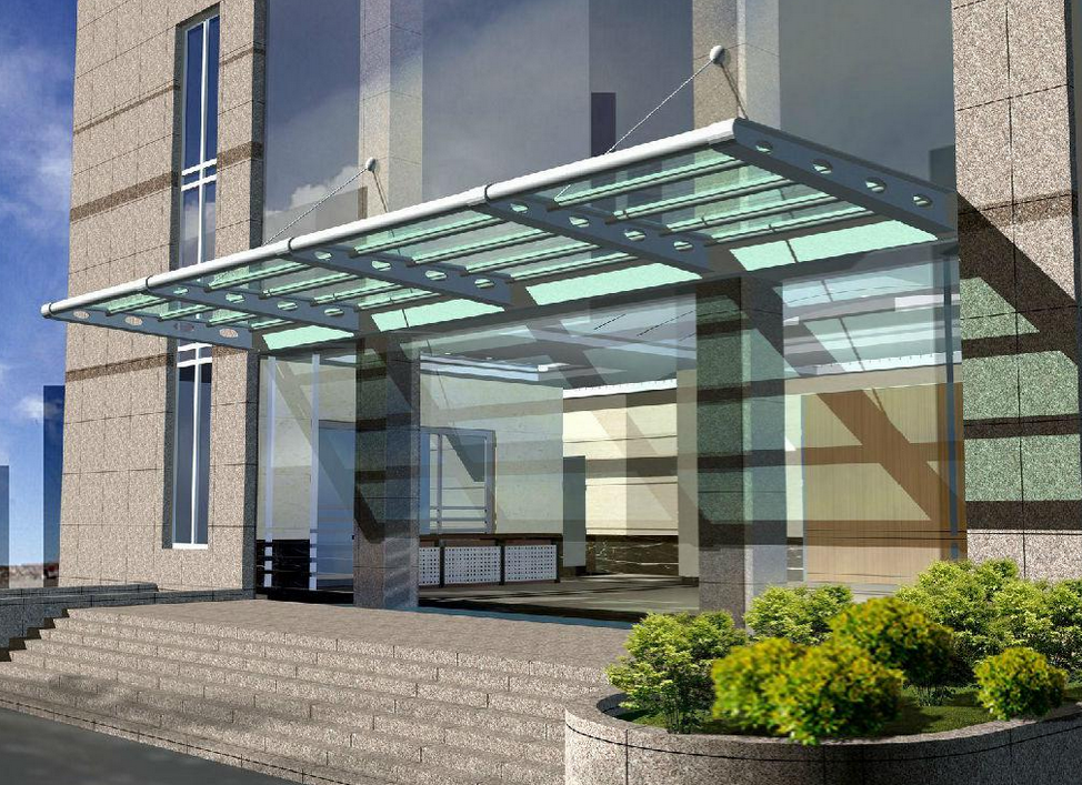 韶关市钢结构玻璃雨棚制作安装