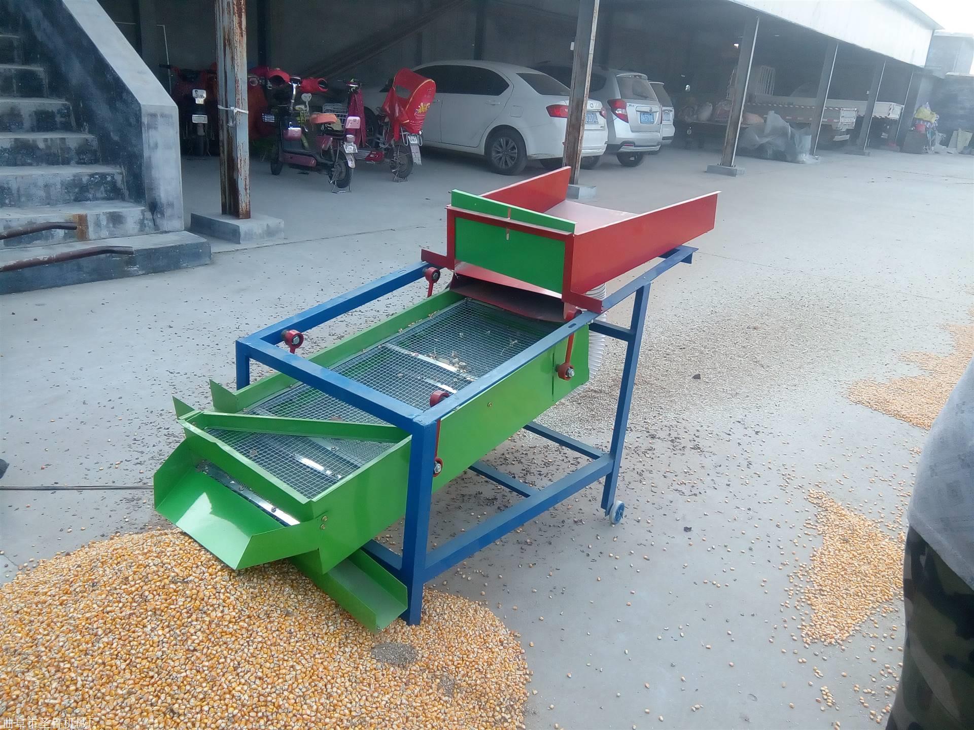 小麦去杂质双层清选机电动清选机