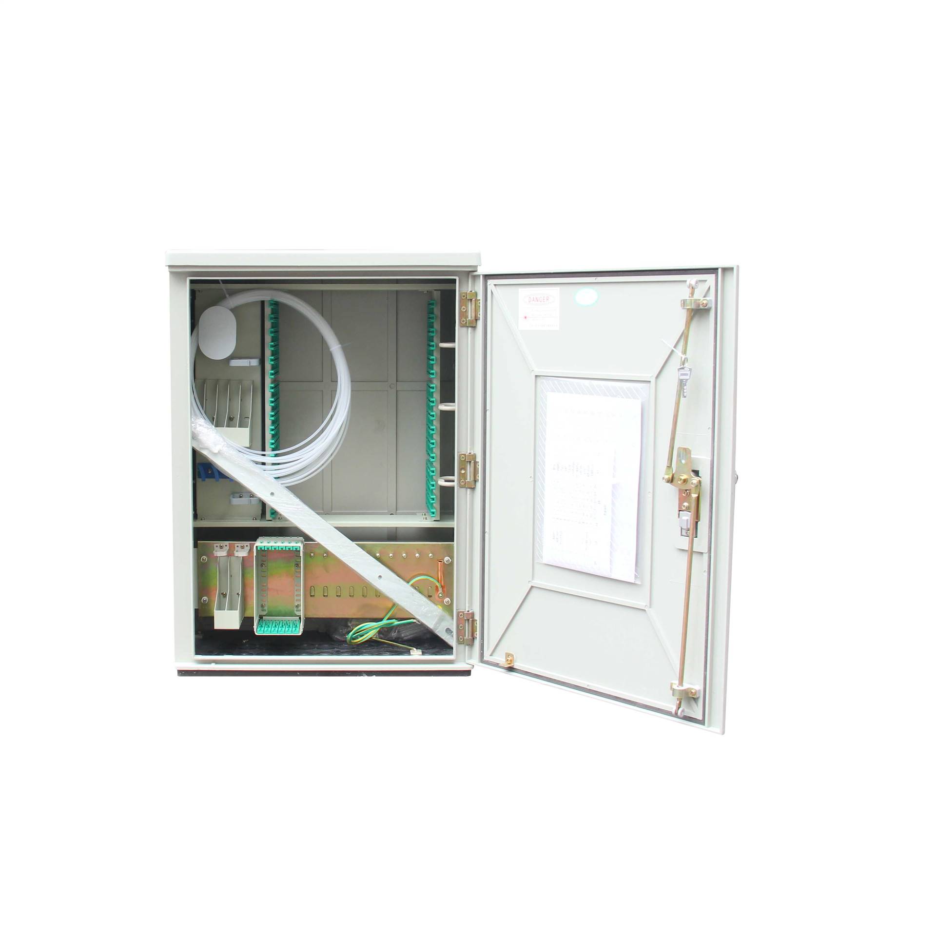 翼德通信供应新款96芯不锈钢壁挂光缆交接箱