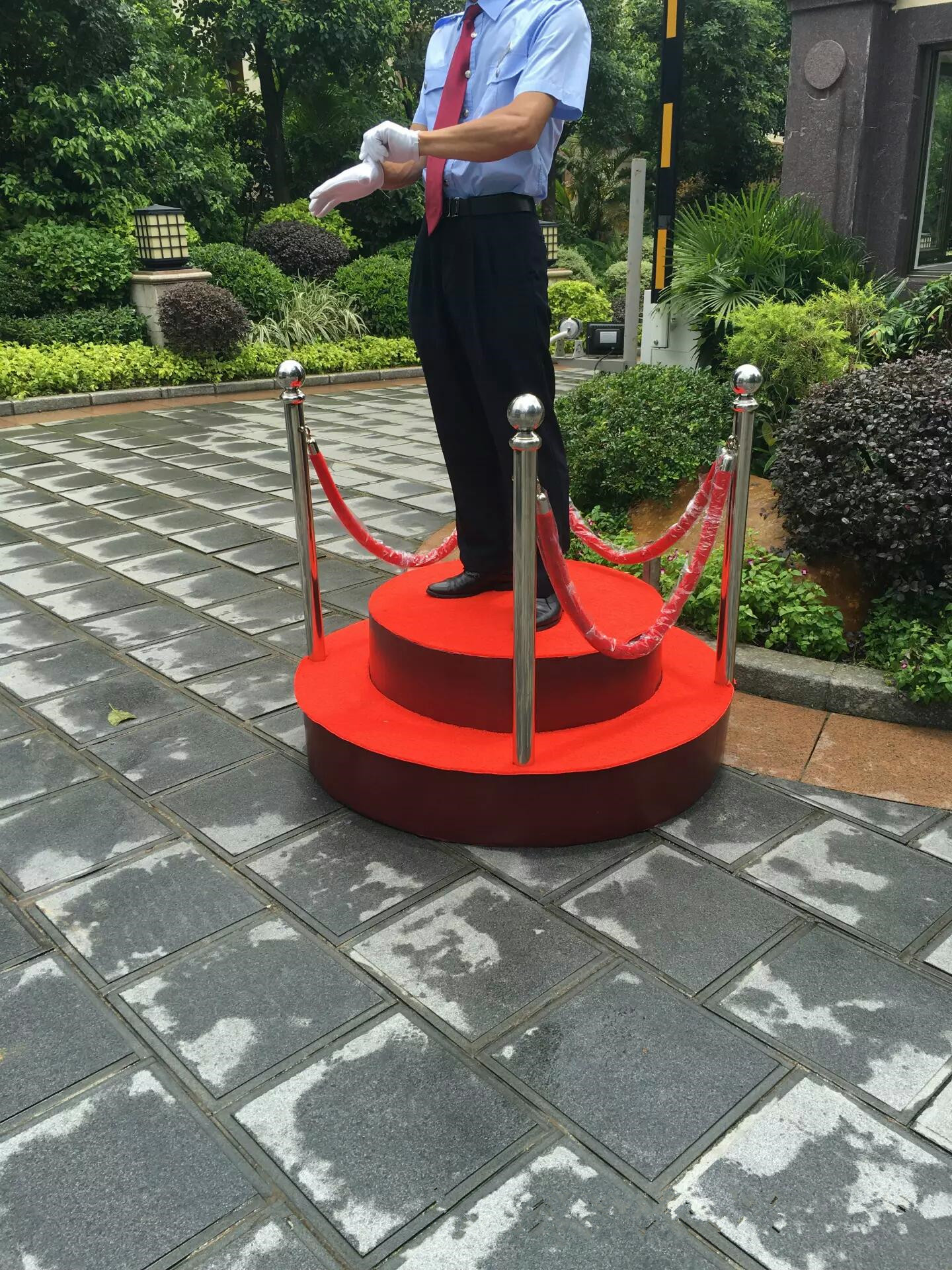 【安全岛站台】新款门卫保安站岗台厂家价格