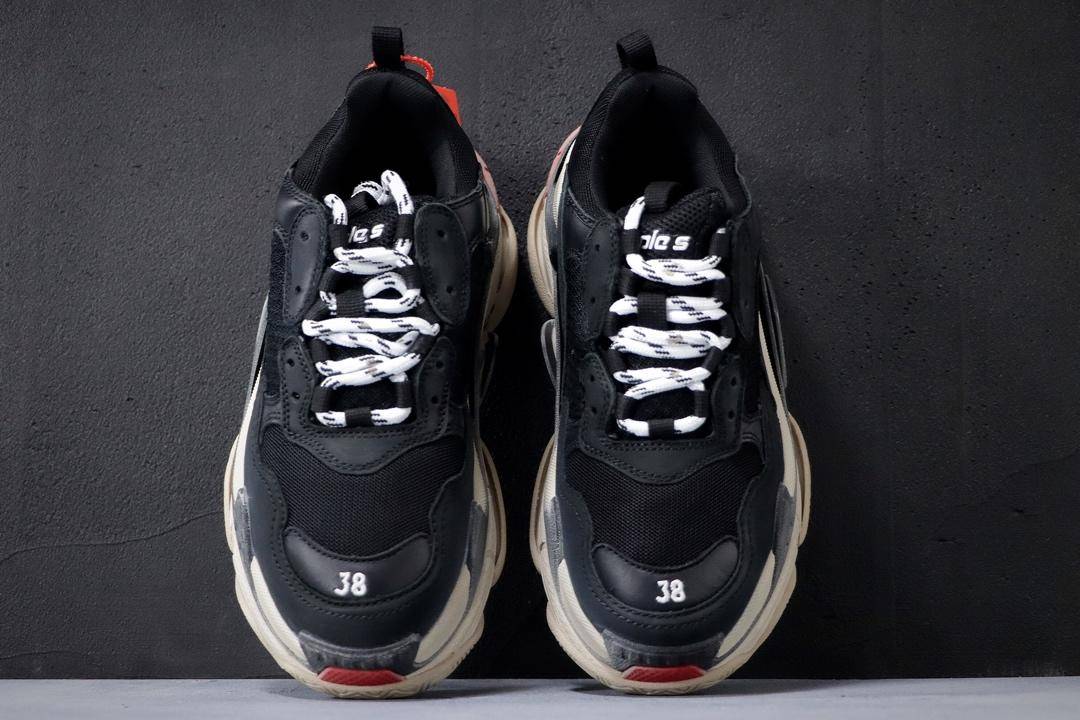 巴黎世家4.0 balenciaga triple-s sneaker老爹鞋黑