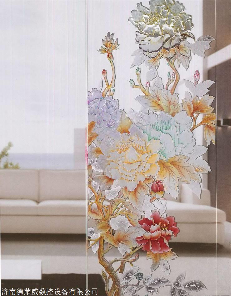 玻璃裁切机玻璃雕刻设备艺术玻璃雕刻图案玻璃雕刻机定制厂家