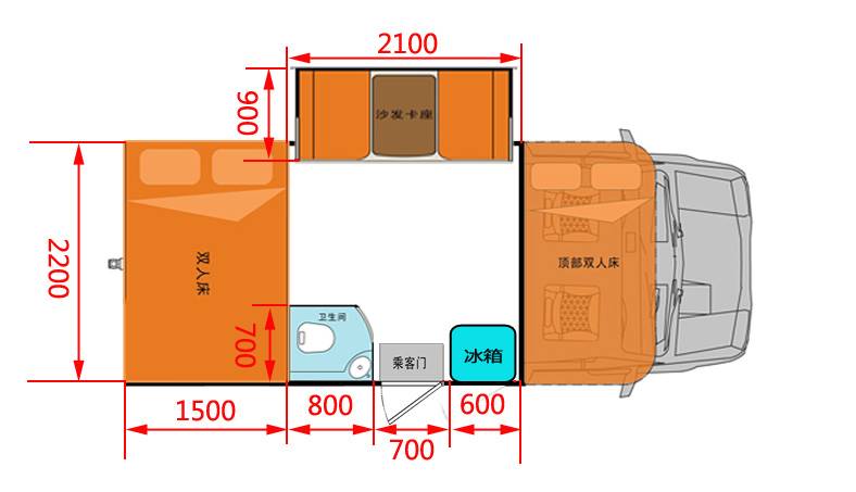 c型房车尺寸及布局图图片