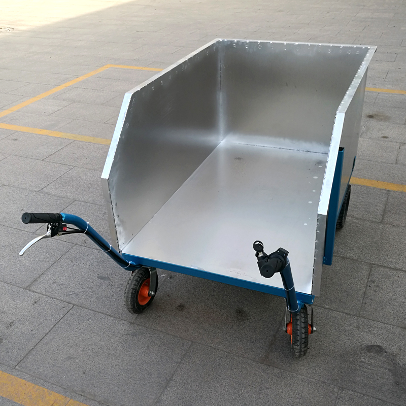 电动手推车上料车建筑养殖用电动平板车