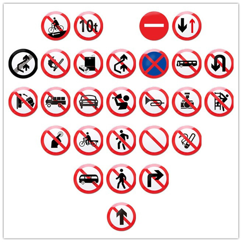 禁令标志牌 圆牌