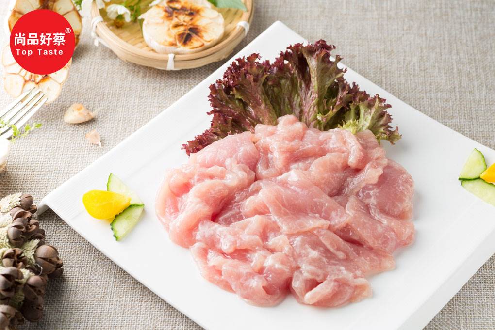 尚好菜供应爽滑猪肉片餐饮多种用法半成品食材25kg4包