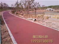 大足 透水混凝土 学校跑道彩色地坪 彩色透水混凝土 彩色混凝土