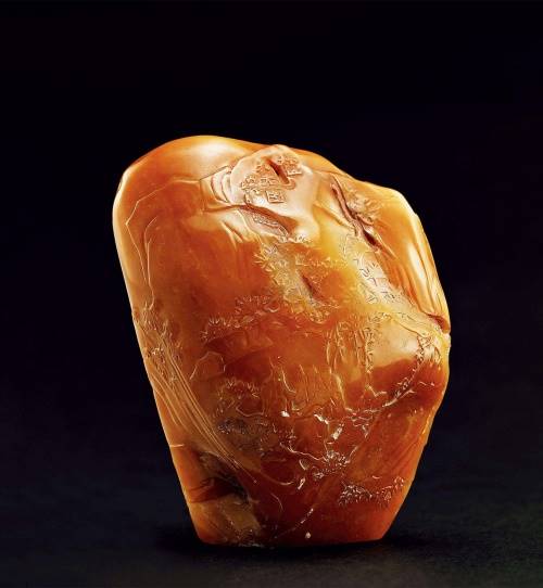 正规的上门收购公司 田黄薄意山水摆件