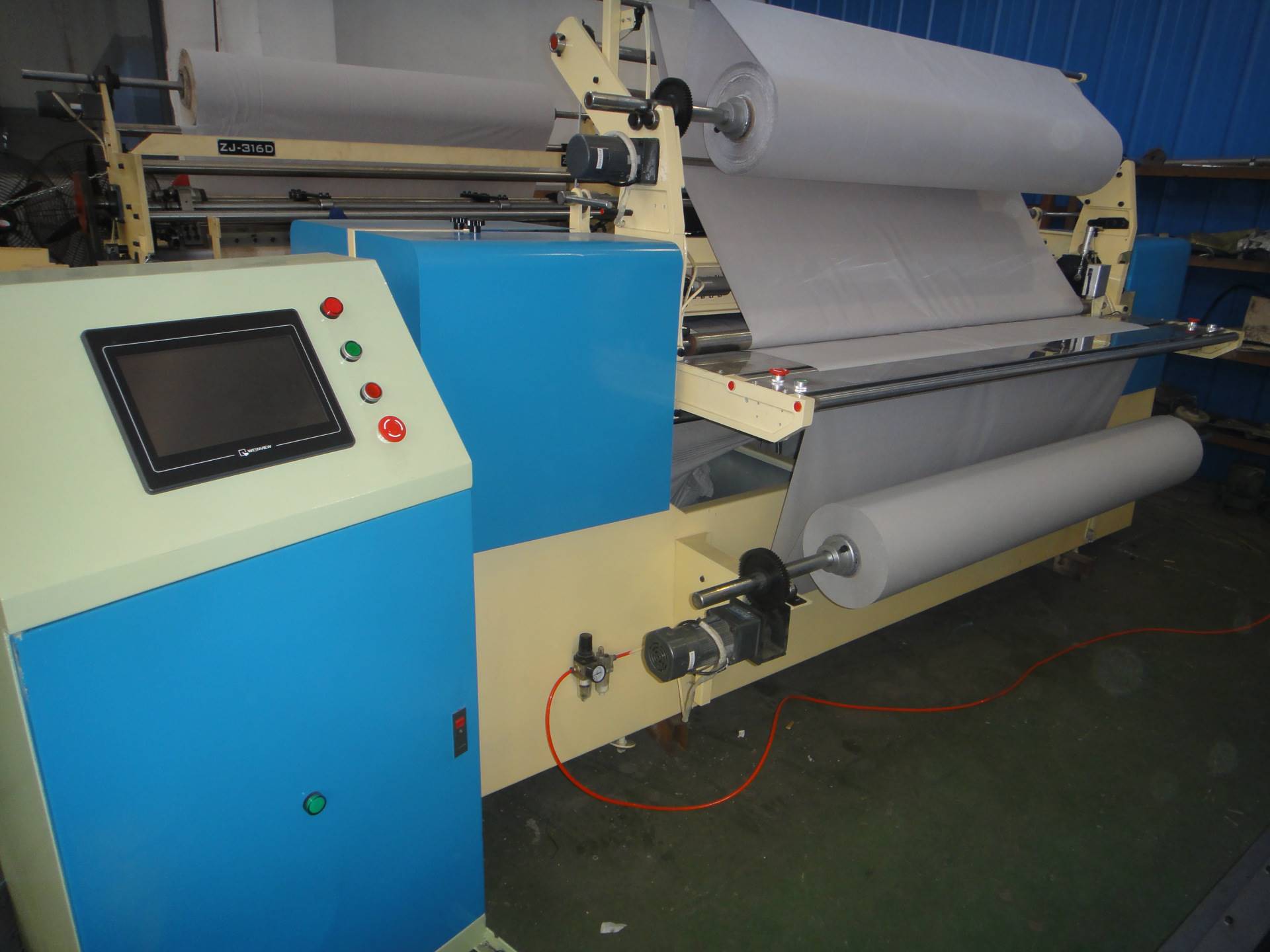 常州权贵电脑打褶机,电脑验布机,压褶机