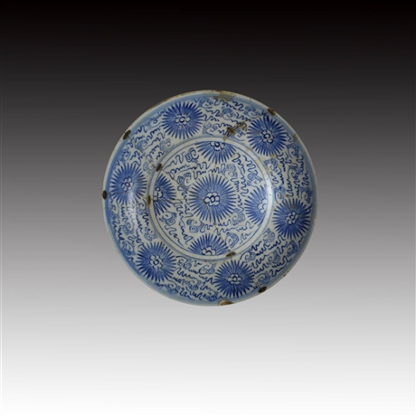 青花瓷盘-直径:24.5cm