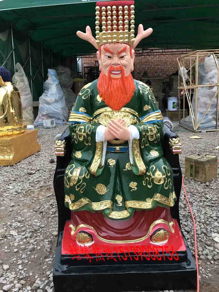 東海龍王樹脂神像風調雨順寺廟佛像加工四海龍王樹脂佛像