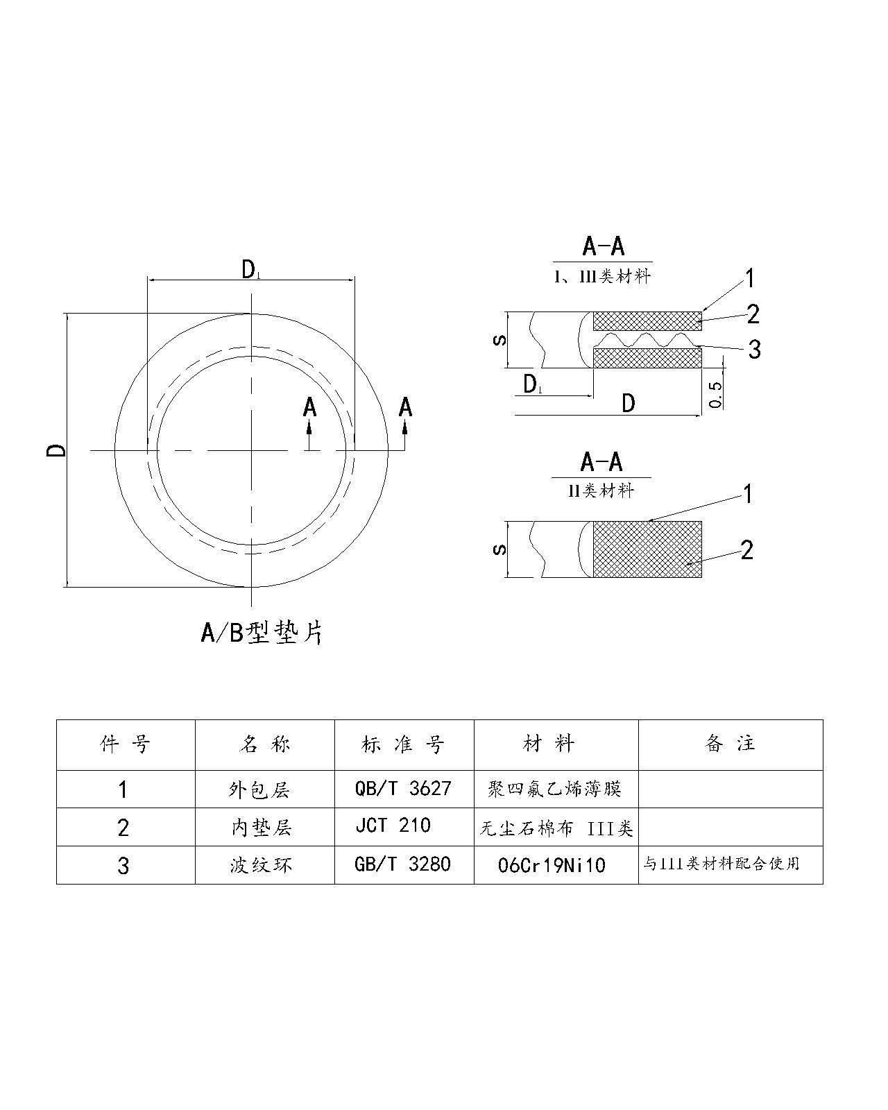 垫片图纸画法图片