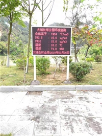 植物园空气质量负氧离子监测 LED信息发布系统