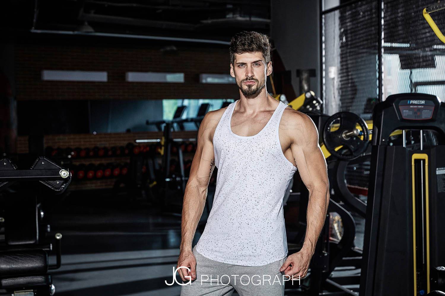 男士健身服拍摄