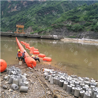 湖面生活垃圾拦漂网浮式拦污浮桶