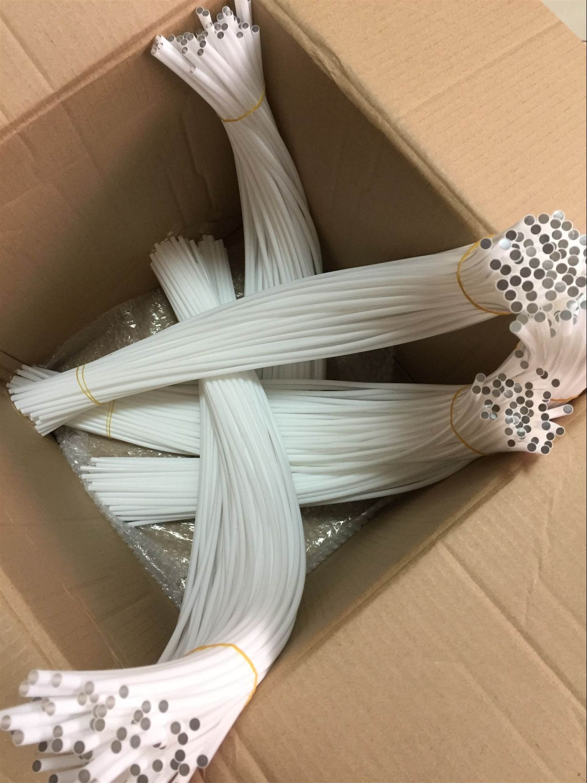 Φ25mm乳白色通体光纤机器设备外壳装饰条新型材料