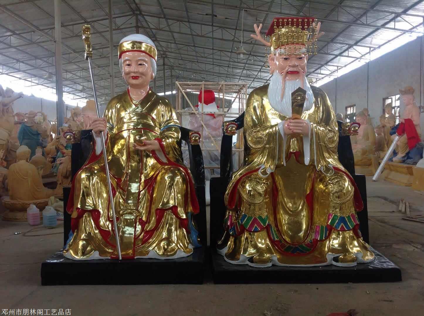 河南朋林阁工艺厂批发各种树脂佛像龙王龙母佛像