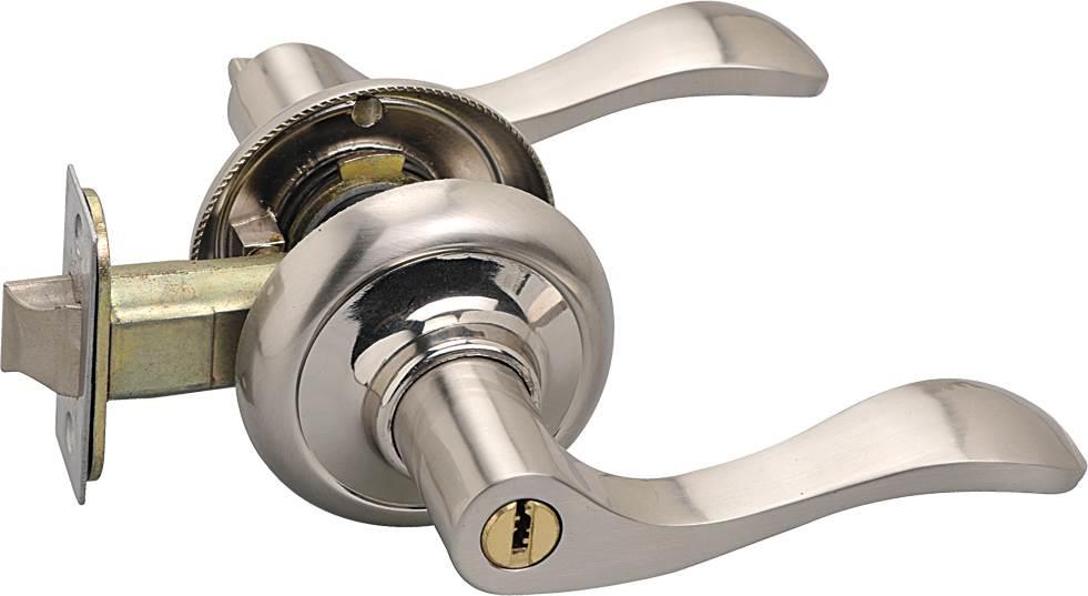 yaju中山雅居锁三杆插芯执手锁锌合金房门锁