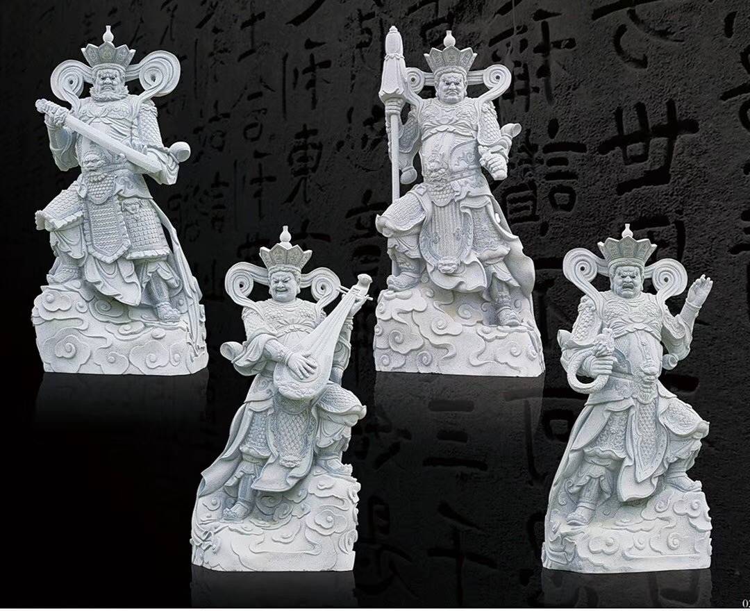 惠安闽兴福石雕厂供应直销石雕四大天王