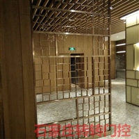 石家庄屏风花格 不锈钢屏风花格厂家  转转门控