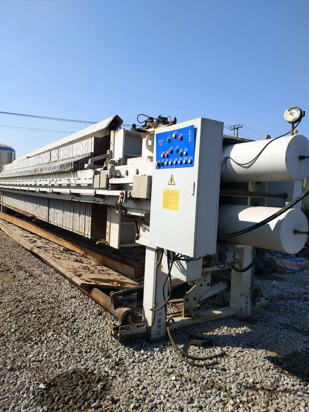 转让二手400平方景津自动压滤机