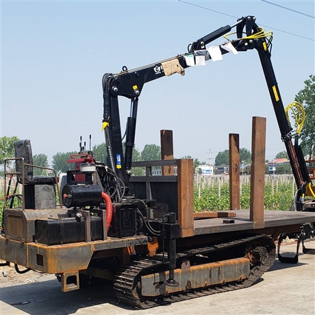 可翻斗履带自卸车水田泥路行走链轨车