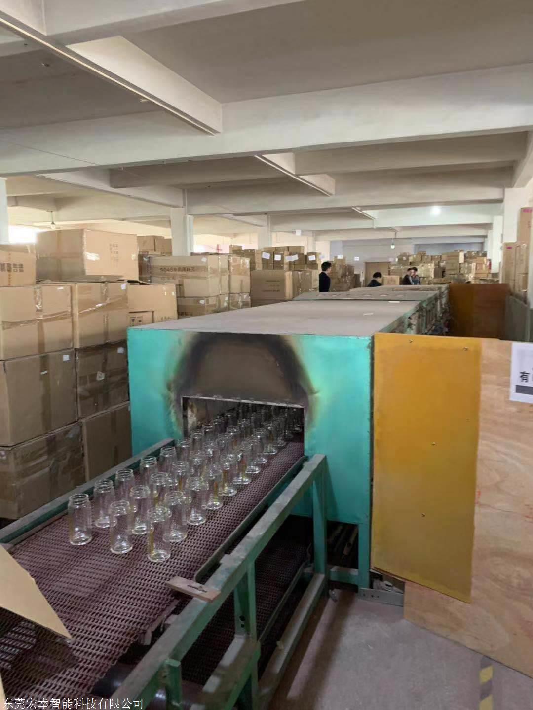 隧道式玻璃烤花炉广东网带式玻璃热弯炉玻璃退火炉