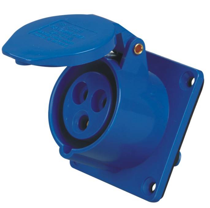 工业插头typ32332a6h250v工业暗装插座插座cee防水插座